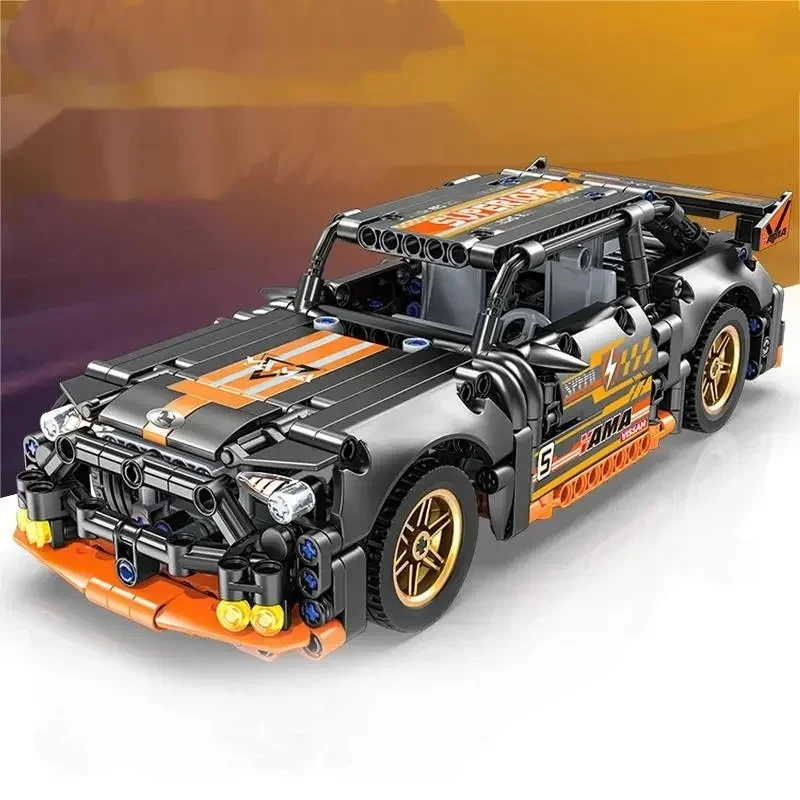 

Технические супер гоночные модели автомобилей, строительные блоки — автомобиль «сделай сам», выдвижной автомобиль MOC для детских строительных игр