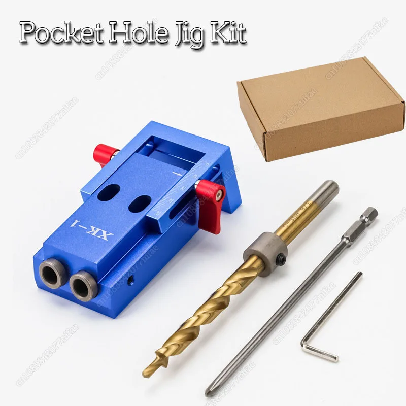 

Mini Style Pocket Hole Jig Kit System + 9mm Step Drill Bit Accessories For Wood Working & Joinery WoodWork Tool Set