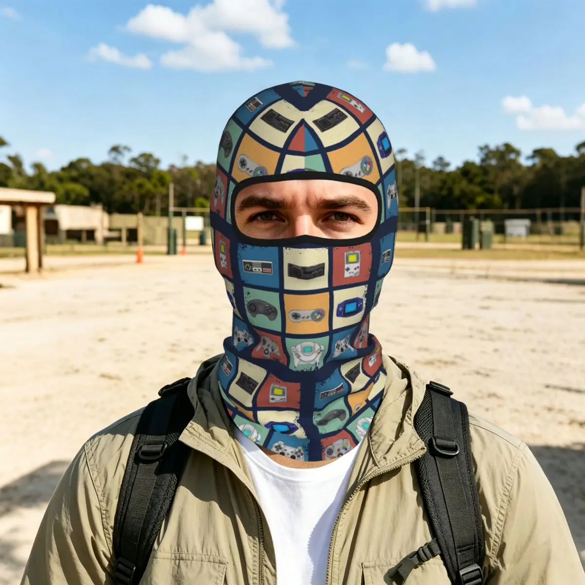Gaming Generations Breathable Thin Balaclava Full Face Mask Sun Protection Neck Gaiter For Motorcycle Fishing Outdoor