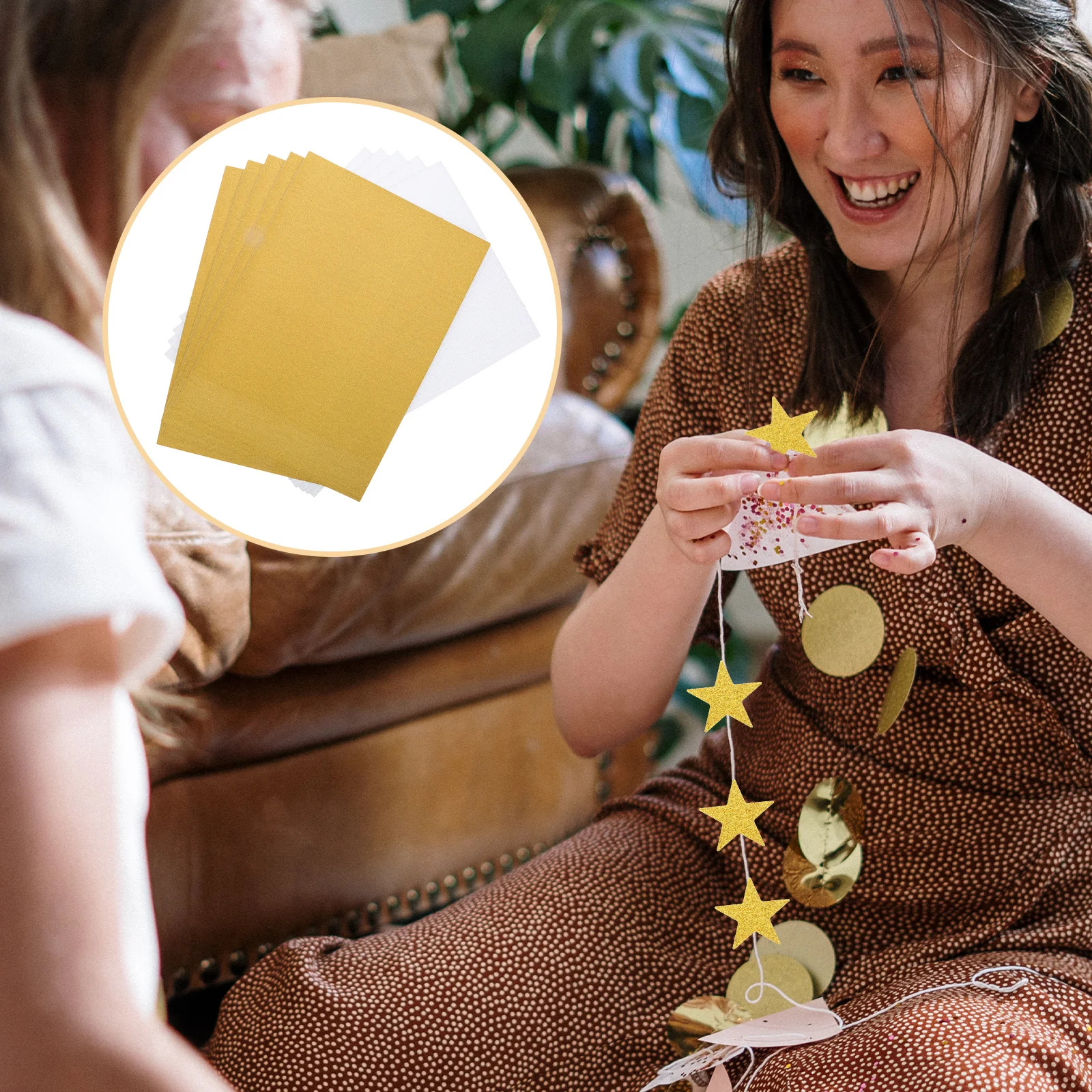 

10Pcs A4 Shiny Glitter Cardstock Premium DIY Paper for Christmas Tree Decor Gift Wrapping Scrapbooking Silver Gold