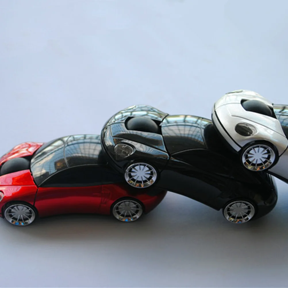 

3D автомобильная форма 2,4 ГГц Беспроводная оптическая мышь USB Перезаряжаемая 1600 точек на дюйм Крутая игровая мышь для ПК Ноутбук Серебристые беспроводные мыши