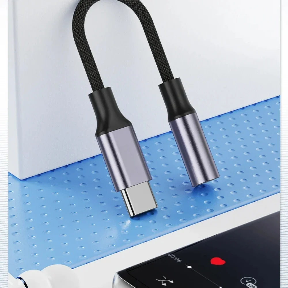 Novo 2 em 1 tipo-c 3.5 jack cabo de áudio usb c para 3.5mm jack adaptador acessórios do telefone cabo adaptador usb c adaptador de fone de ouvido