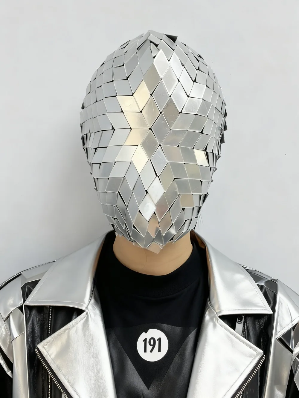 

Диско Зеркальная Маска Светоотражающий Головной Убор Маскарадная Маска Анфас Головной Убор для Хэллоуина Карнавал Выпускной DJ Сцена Бар Танцевальная Вечеринка