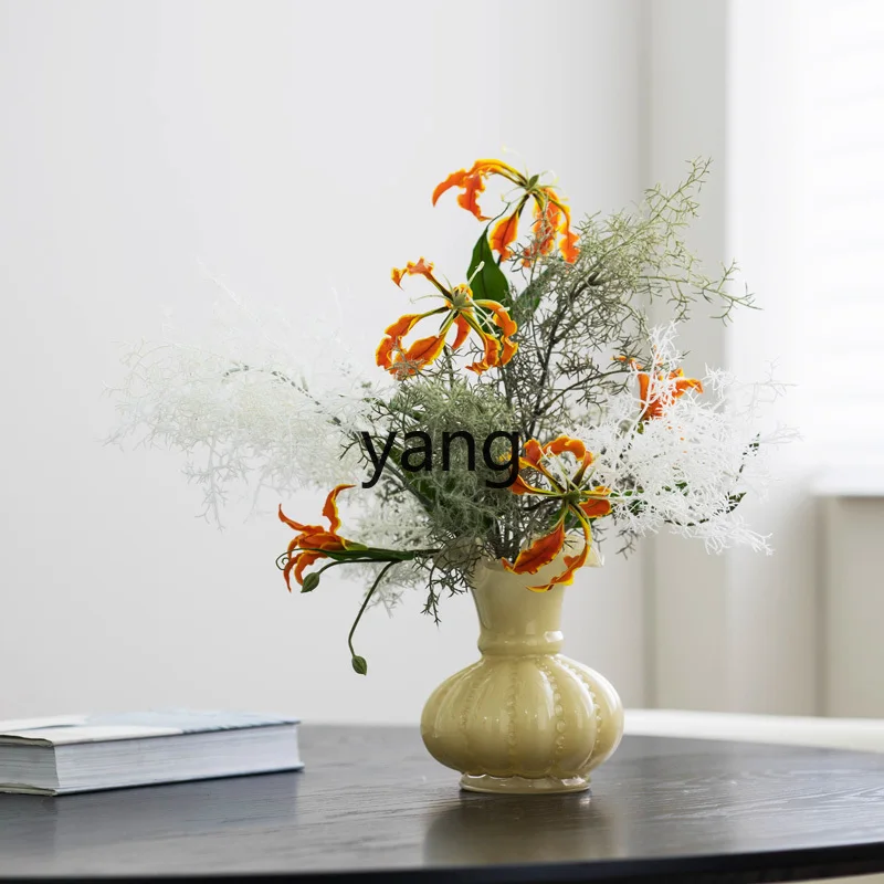 LH artificial flower calla lily hotel front desk restaurant decoration