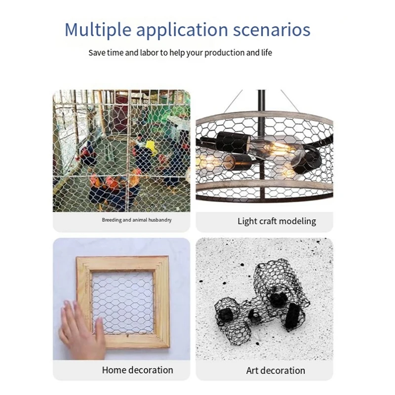 شبكة سلك الدجاج سلك الدجاج الأزهار سلك الدجاج سداسية سياج مناسب لمشاريع الحديقة الحرفية