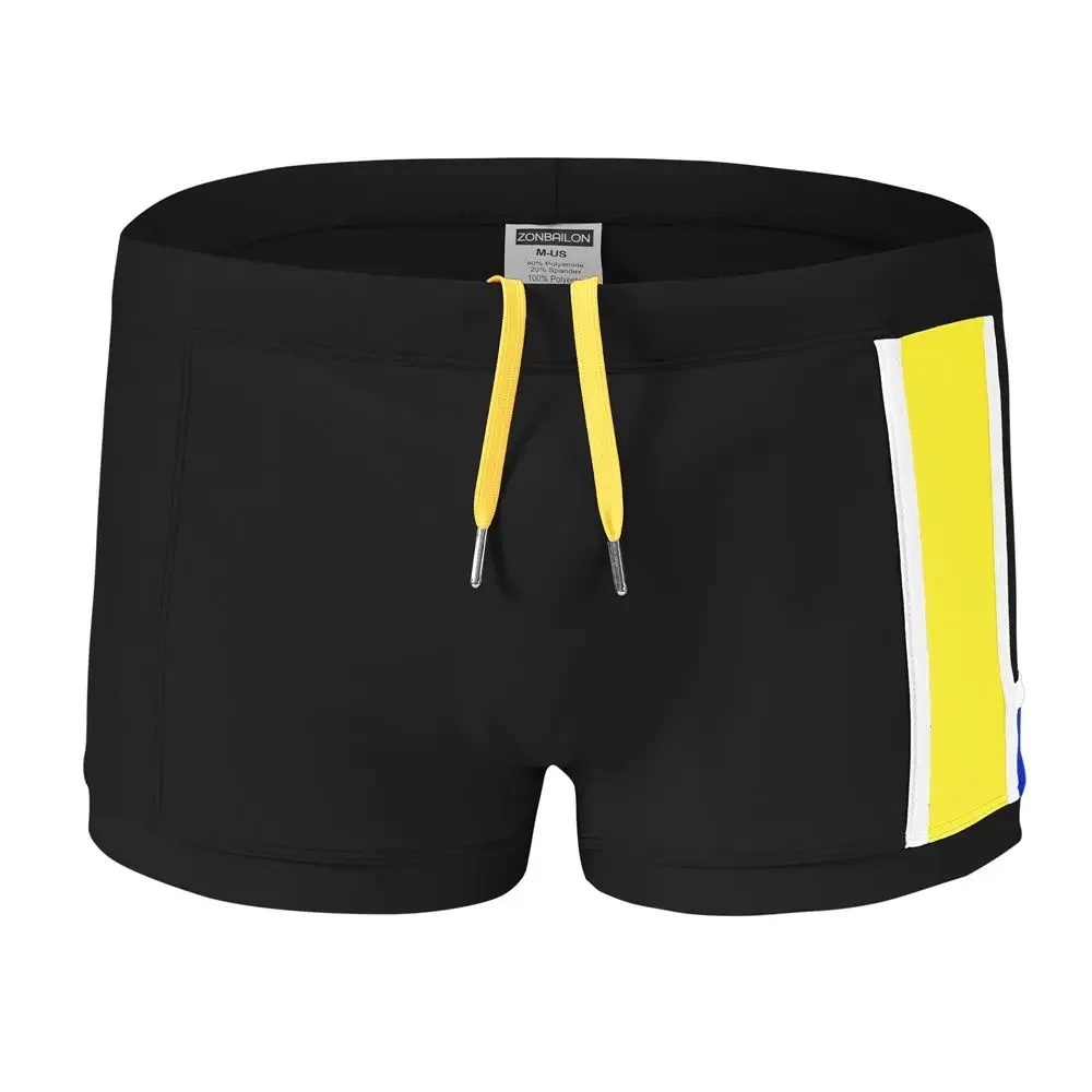 

Jinshi Men‘s Swimming Boxers Big Pouch Briefs Sexy Trunks Swimwear for Men Swim Boxers