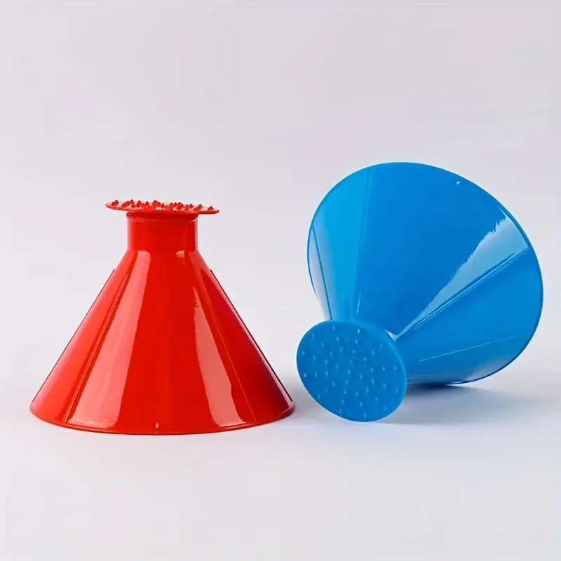 1 قطعة السيارات الجليد كشط قمع الشتاء السيارات سيارة ماجيك نافذة الزجاج الأمامي مكشطة الجليد على شكل قمع دييسر مخروط أداة كشط الثلوج #6