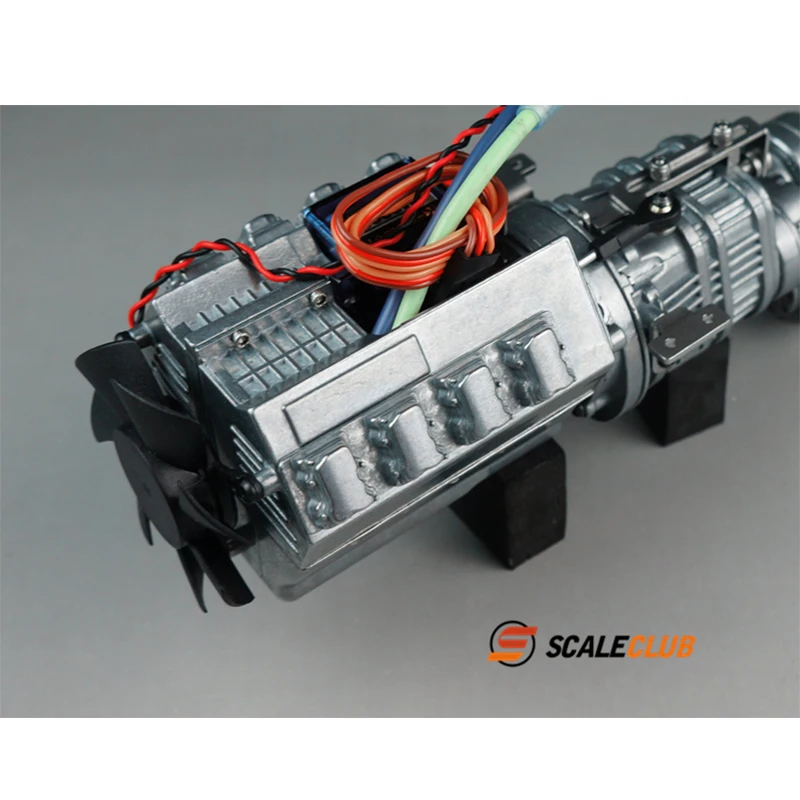 SCALECLUB 1/14 RC Cambio a 3 velocità 27T E 35T Motore Per Tamiya 1 14 Radiocomando Trattore Camion RC Camion Parti di Accessori