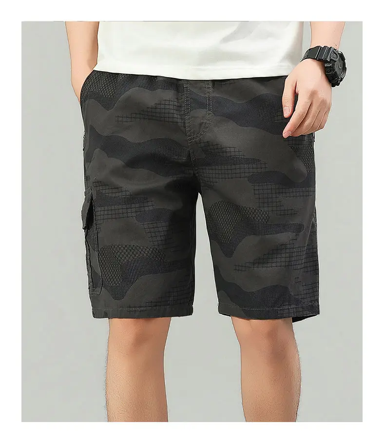 2026 Herren Cargo-Shorts Wander- und Laufshorts Leichtgewichtige Sommer-Camo-Shorts mit Taschen – Detail 6