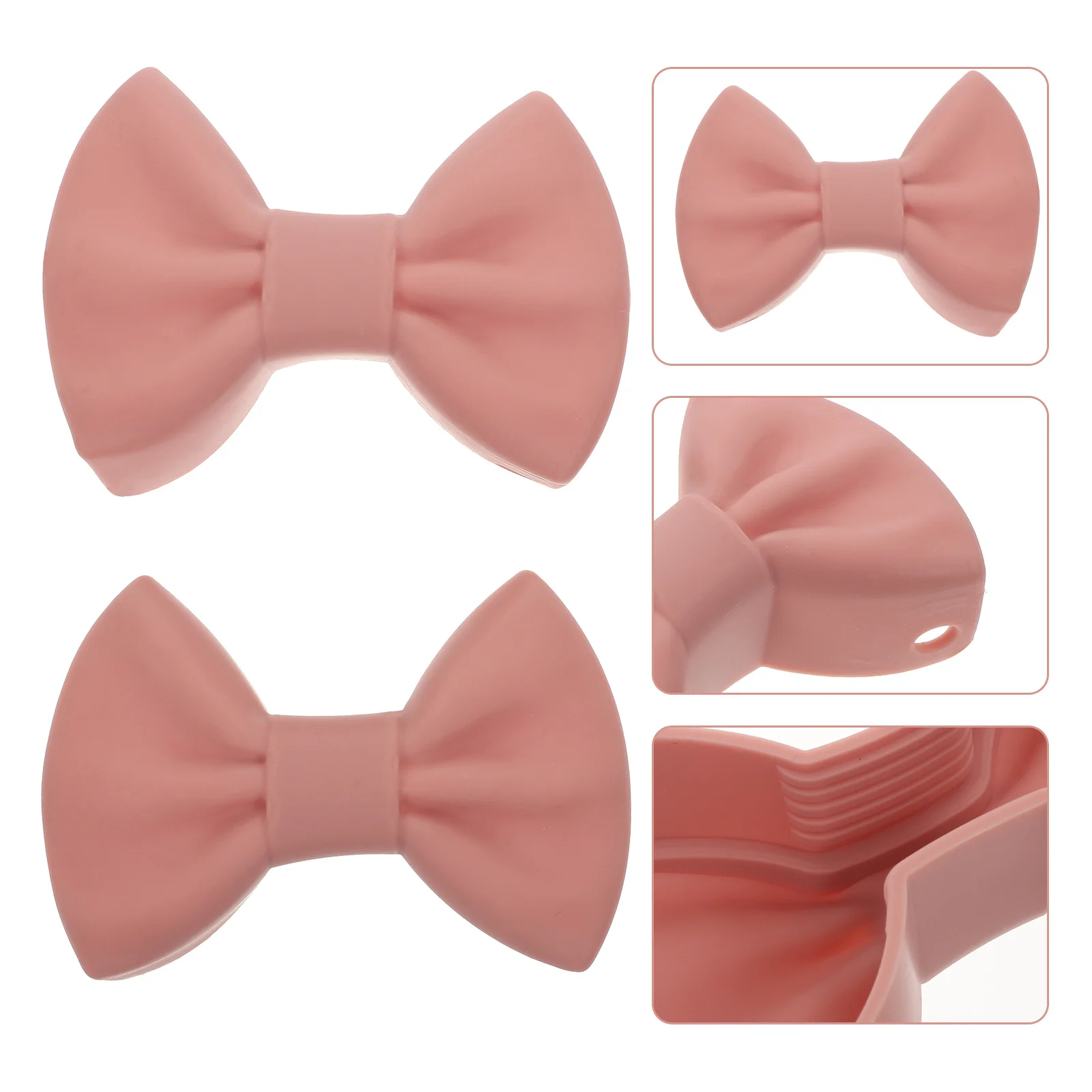 

2Pairs Butterfly Knot Insulation Clips Heat Resistant Silicone Kitchen Cooking Clamps Anti Scalding for Home Hotel Restaurant