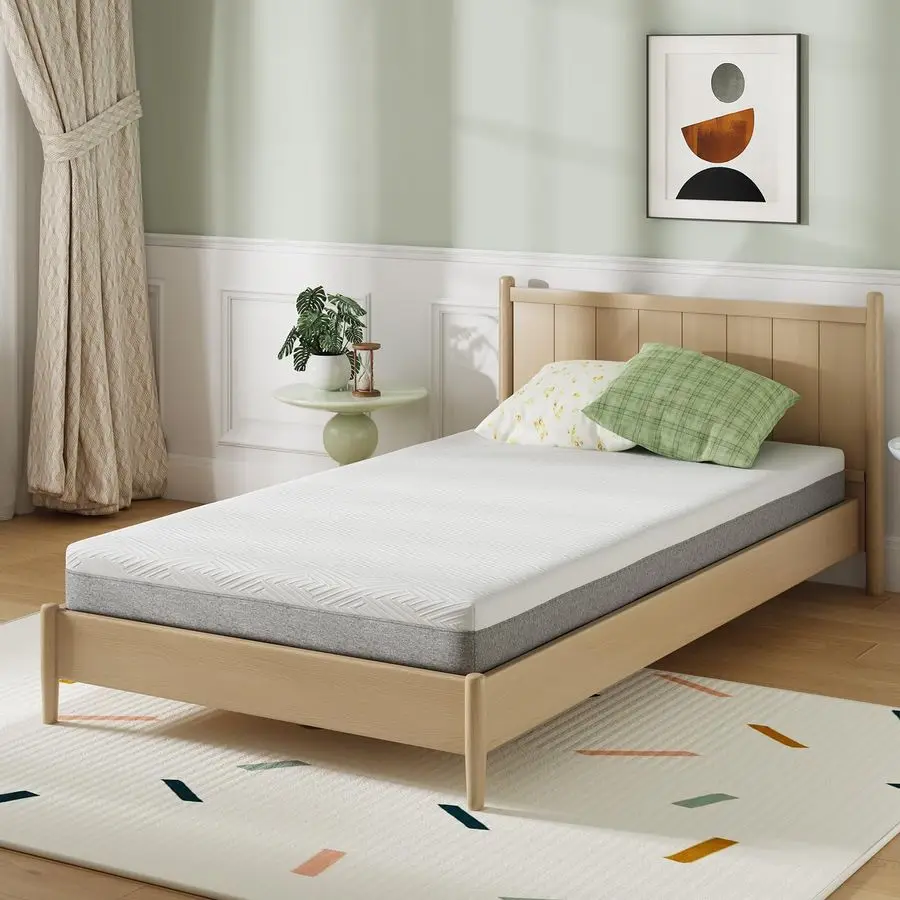 مرتبة مزدوجة مقاس 8 بوصات، مرتبة جل مزدوجة من إسفنج الذاكرة في صندوق لتخفيف الضغط ودعم الجسم وإحساس التبريد، CertiPU #2