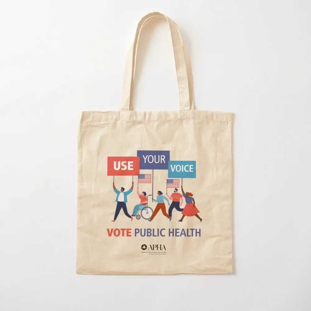 Use your voice: Vote public health Tote Bag Canvas shoulder bag sacs de shopping Canvas bag