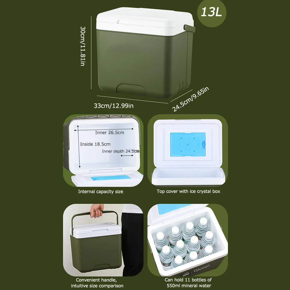 

Camping Refrigerator Portable Food Preservation Box Large Capacity Fresh-Keeping Incubator Car Ice Bucket for Camping Fishing