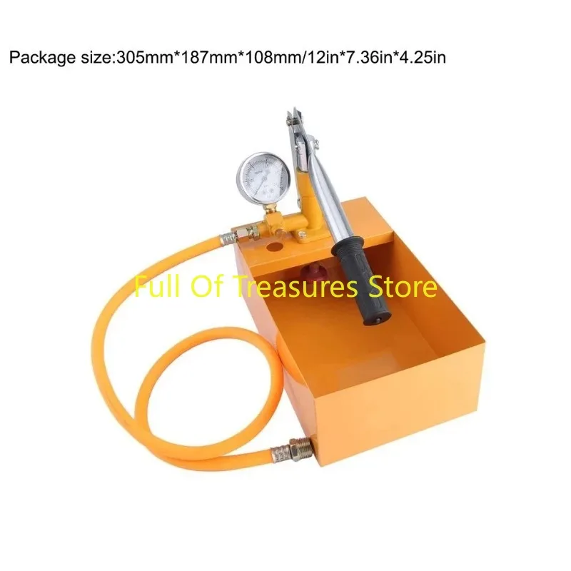 1pc 25KG Hand Power Test Pump Universal Water Pipe Leakage Tester Manual Water Pump Durable Hydraulic Pressure Test Pump