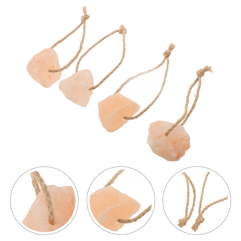 

6 Pcs Animal Lick Salt Block Bunny Pellets Bamboo Sticks for Rabbits Orange Enrichment Toys