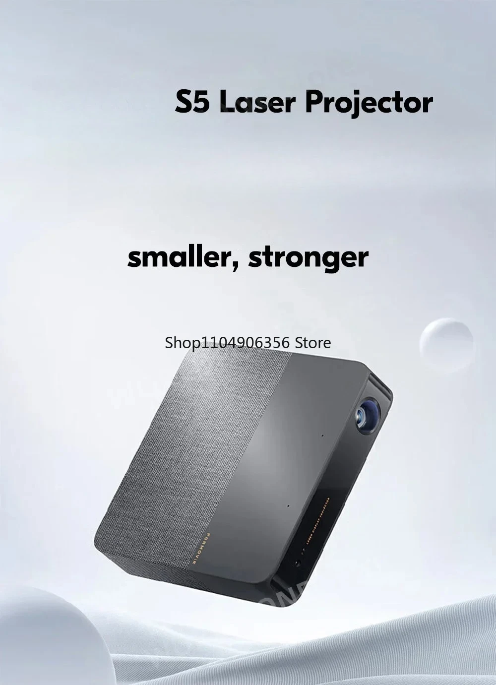 

Лазерный проектор Fengmi formovi S5 ALPD 1080P Full HD 1100ANSI люмен HDR 10 2 + 16G небольшой портативный проектор для домашнего кинотеатра 2022