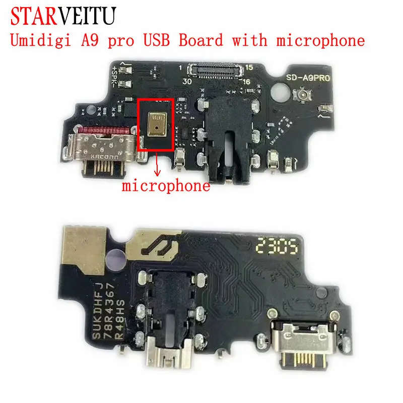 

For UMIDIGI A9 Pro USB Board Microphone Charging Dock Connector 6.3"Mobile Phone Charger Circuits