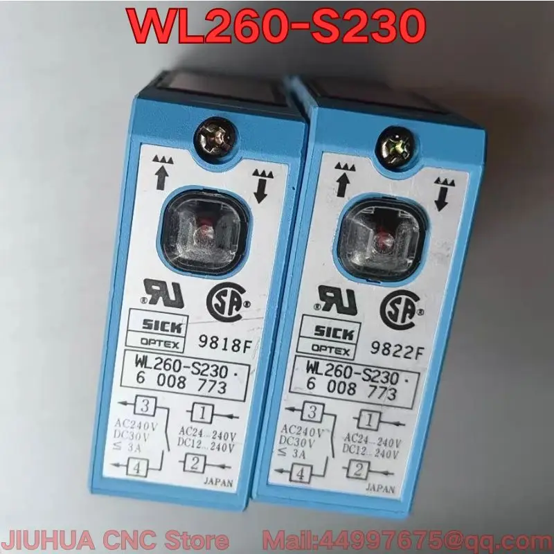 

Second-hand WL260-S230 photoelectric switch sensor function test is normal