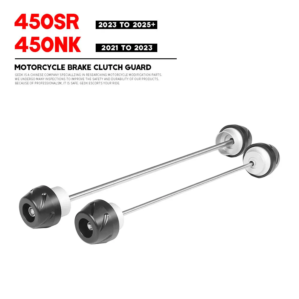 

450SR 450NK 2023-2025 + Motorcycle Front Rear Axle Fork Crash Slider For CFMOTO 450 SR NK Anti-collision Slider Accessories
