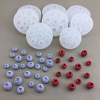 1Pc Blueberry Raspberry Silicone Mold Simulation Fruit Fondant Candle Mould DIY Chocolate Cookie Baking Mold Cake Decor Supplies