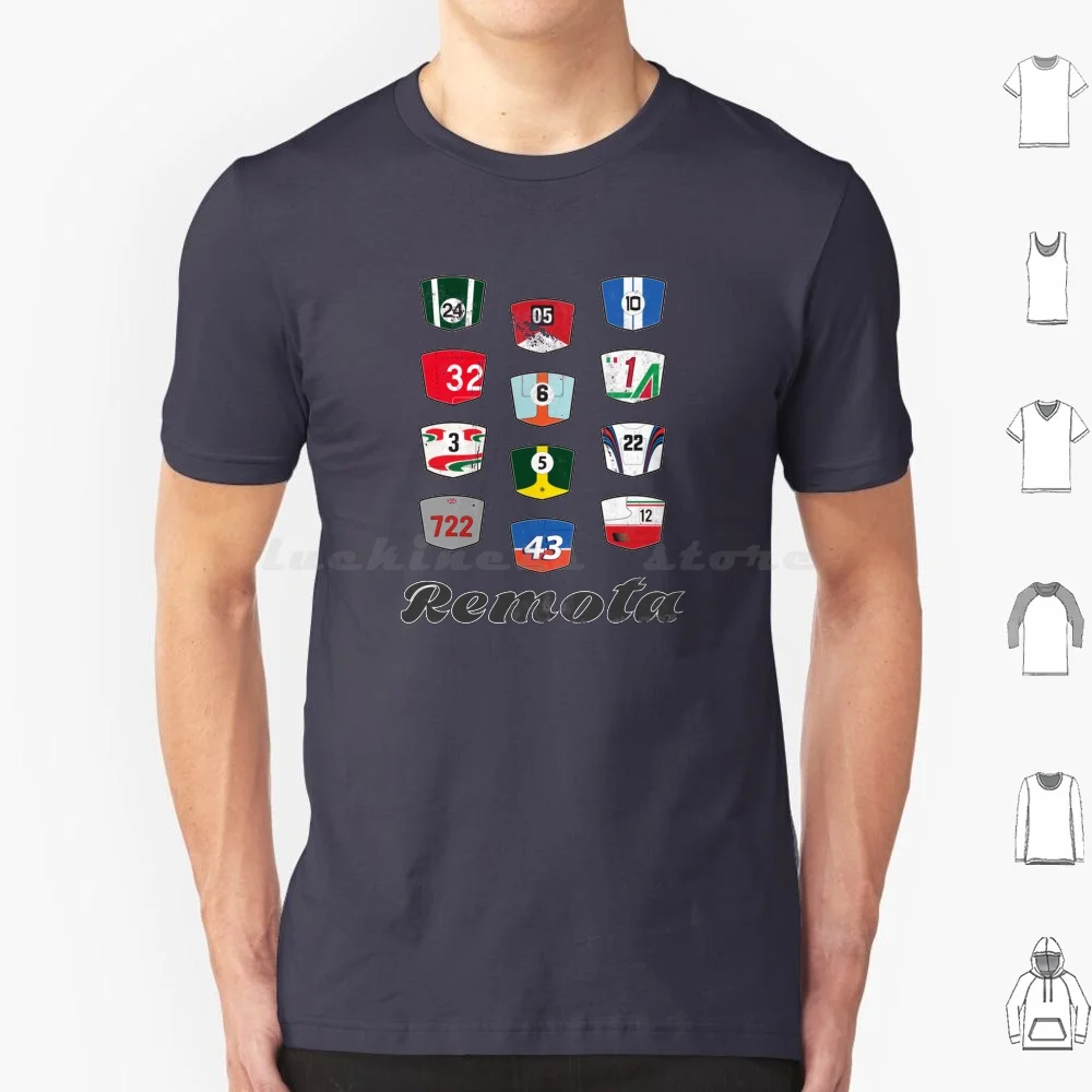 Remota-Legends Of Motorsport Game T-Shirt T Shirt 6xl Cotton Cool Tee Motorsport Rally Car Racing Legends Classics Cars Auto