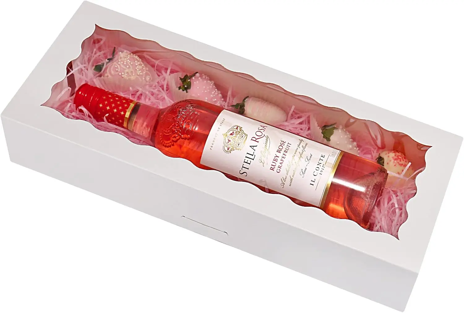 

Коробки с окном 16 x 6,5 x 3 дюйма, коробки для печенья, автоматически раскрывающиеся длинные коробки для печенья и клубники