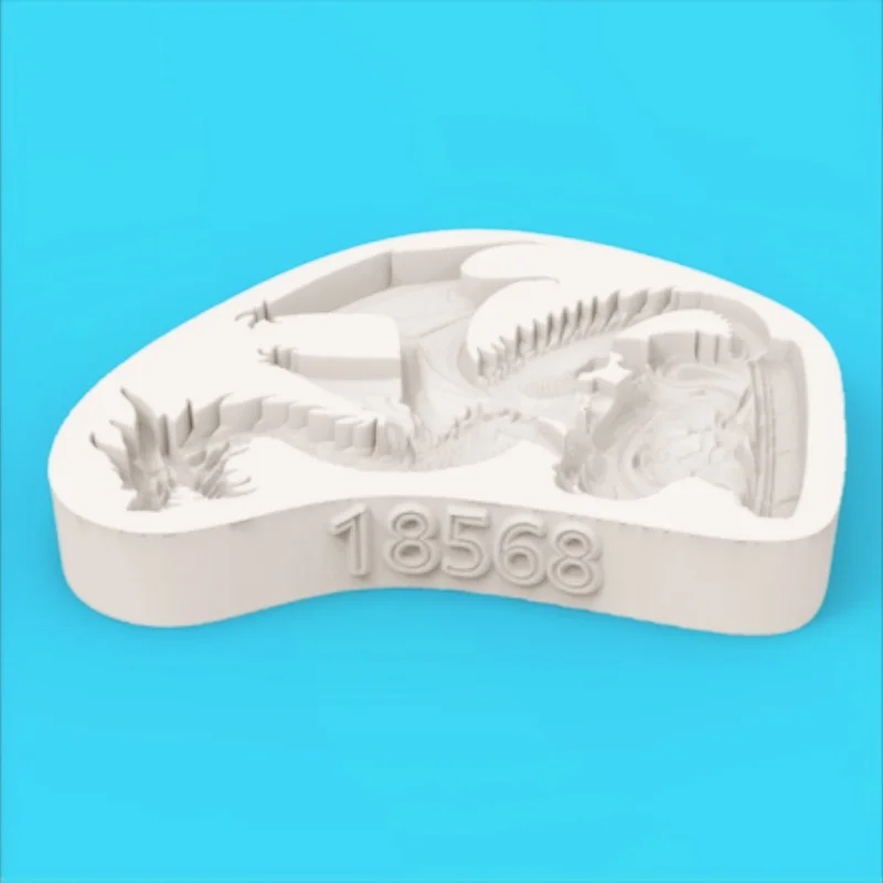 High-Precision Fantasy Dragon-Shaped Mold Silicone Mold for Chocolate Fondant Making view 6