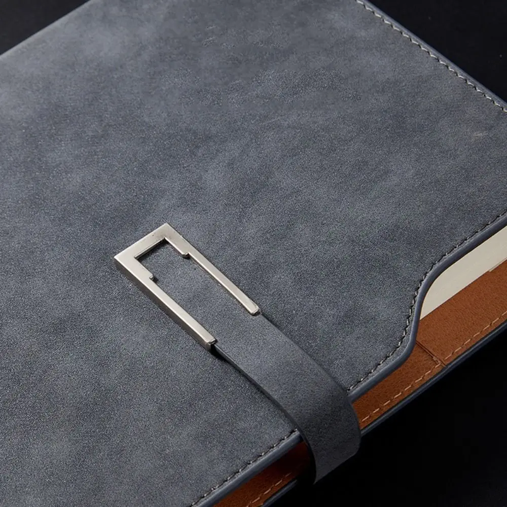 

PU Leather A5 Notebook Retro To Do List Loose Leaf Notebook with Card Holder School Supplies Meeting Minutes Book Birthday Gifts
