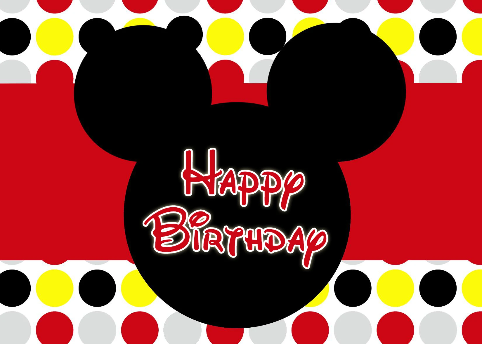 Red Disney Minnie Mouse Birthday Backdrop Wall Decorations Photozone Custom Kids Photography Background Party Backdrops