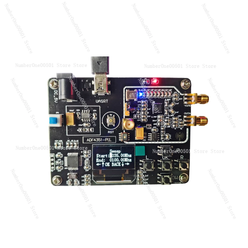 

Adf4351 on-Board Module 35m-4.4g Sweepers STM32 Single Chip Microcomputer Phase-Locked Loop RF Signal Source