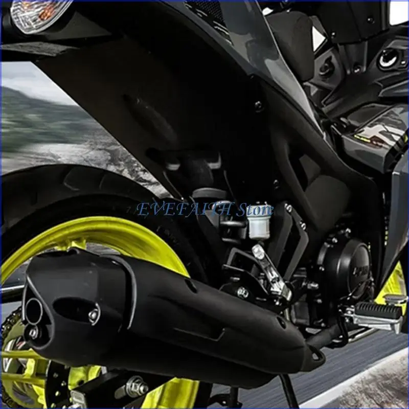 

124B Lightweight ABS Motorcycle Exhaust Anti Scorching Guard Carbon Fiber Finish Exhaust Pipe Protections for Y15ZR