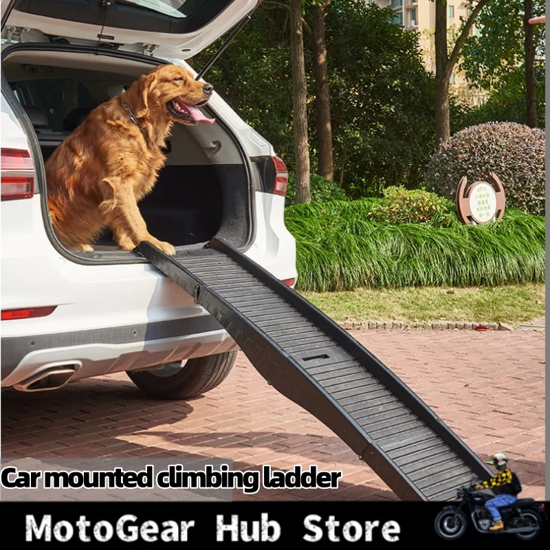 Car Mounted Climbing Ladder Pet Climbing Ladder Foldable Outdoor Travel Dog Pet Supplies Plastic Material Suv Universal Car Use