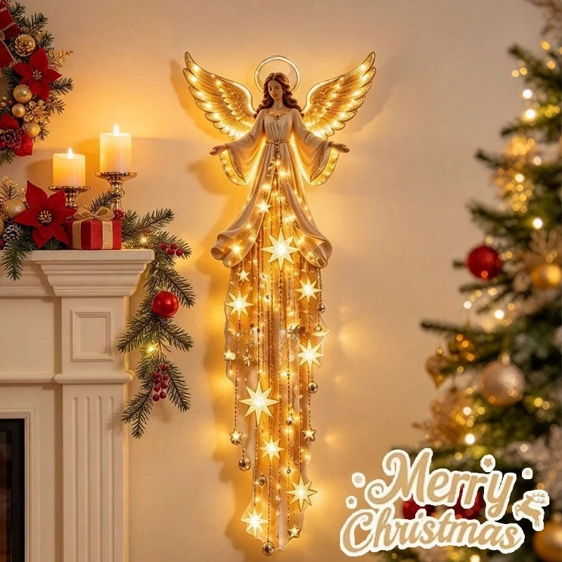 1-2PCS Angel Starfall Wall Light Wall Mounted Lamp Blessing Starry Sky Home Bedroom Living Room Decorative Light