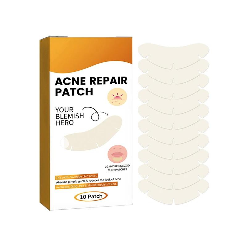 10 pz Acne Patch Riparazione Macchia Brufolo Strumento di Rimozione per il Viso Mento Fronte Traspirante Idrocolloide Adesivo Invisibile Cura Della Pelle