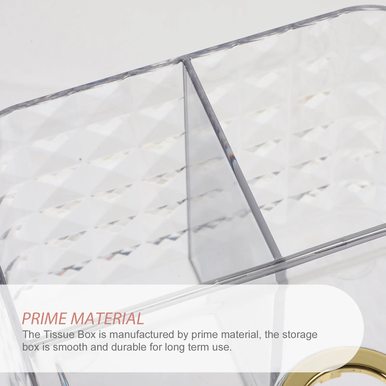

Diamond Pattern PET ABS Tissue Box Lightweight Desktop ganizer Multi Functional Paper Towel Holder Napkin Boxes Storage