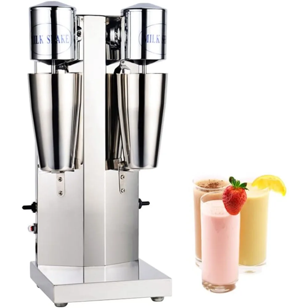 Commercial Electric Milkshake Maker Stainless Steel Milk Shake Machine Cocktail Tea Drink Mixer Smoothie Malt Blender