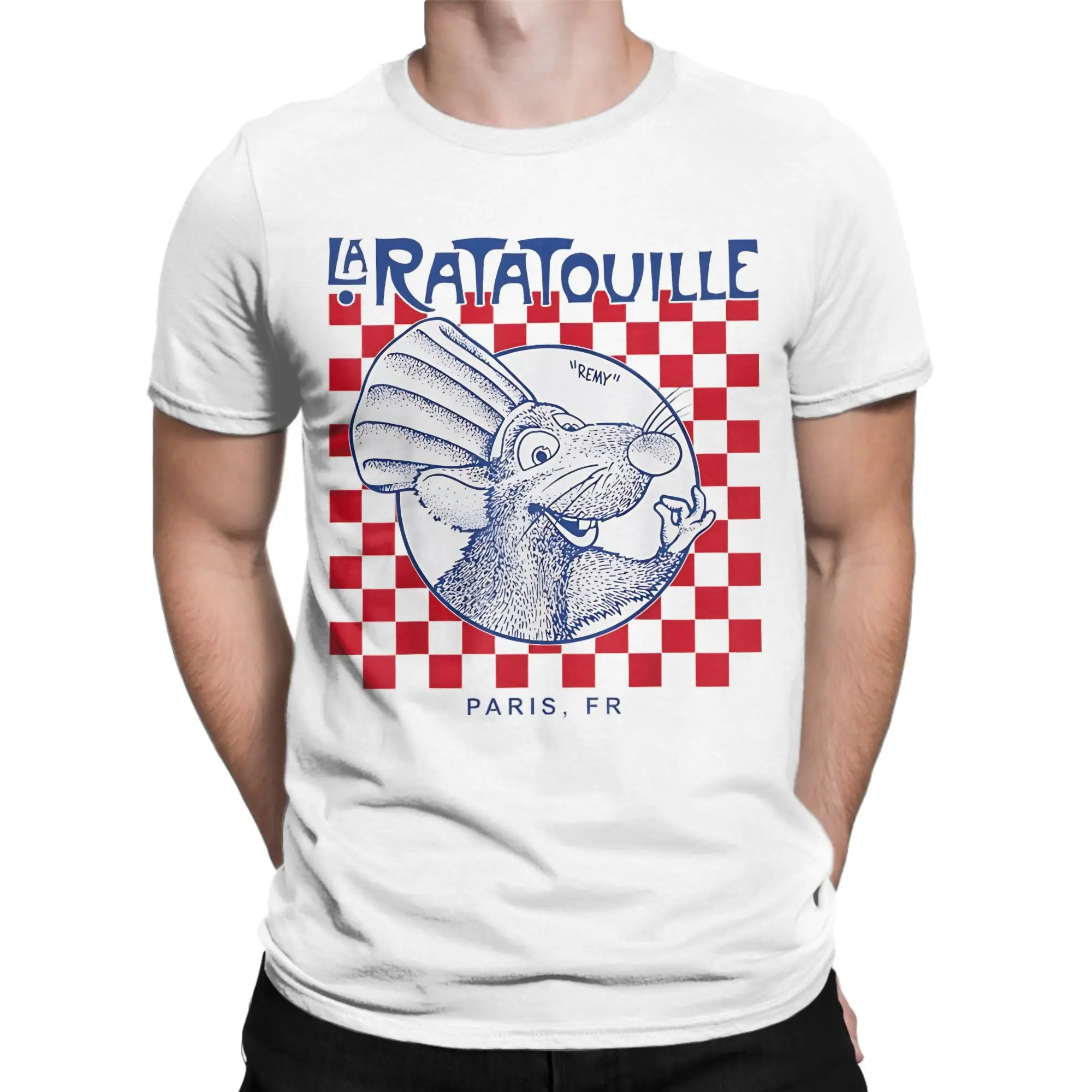 Cartoon Remy T-Shirts für Männer und Frauen Ratatouilles Kreative Baumwoll-T-Shirts Rundhals Kurzarm T-Shirt Übergrößen Kleidung – Detail 3