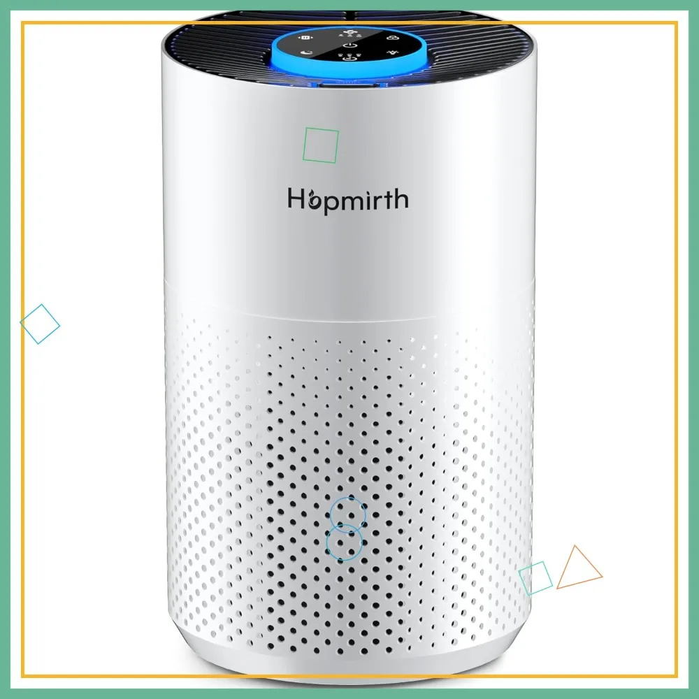 

Upgraded Air Purifier for Bedroom & Home, H14 True HEPA Filter, Covers 880ft², Quiet Pet Air Cleaner