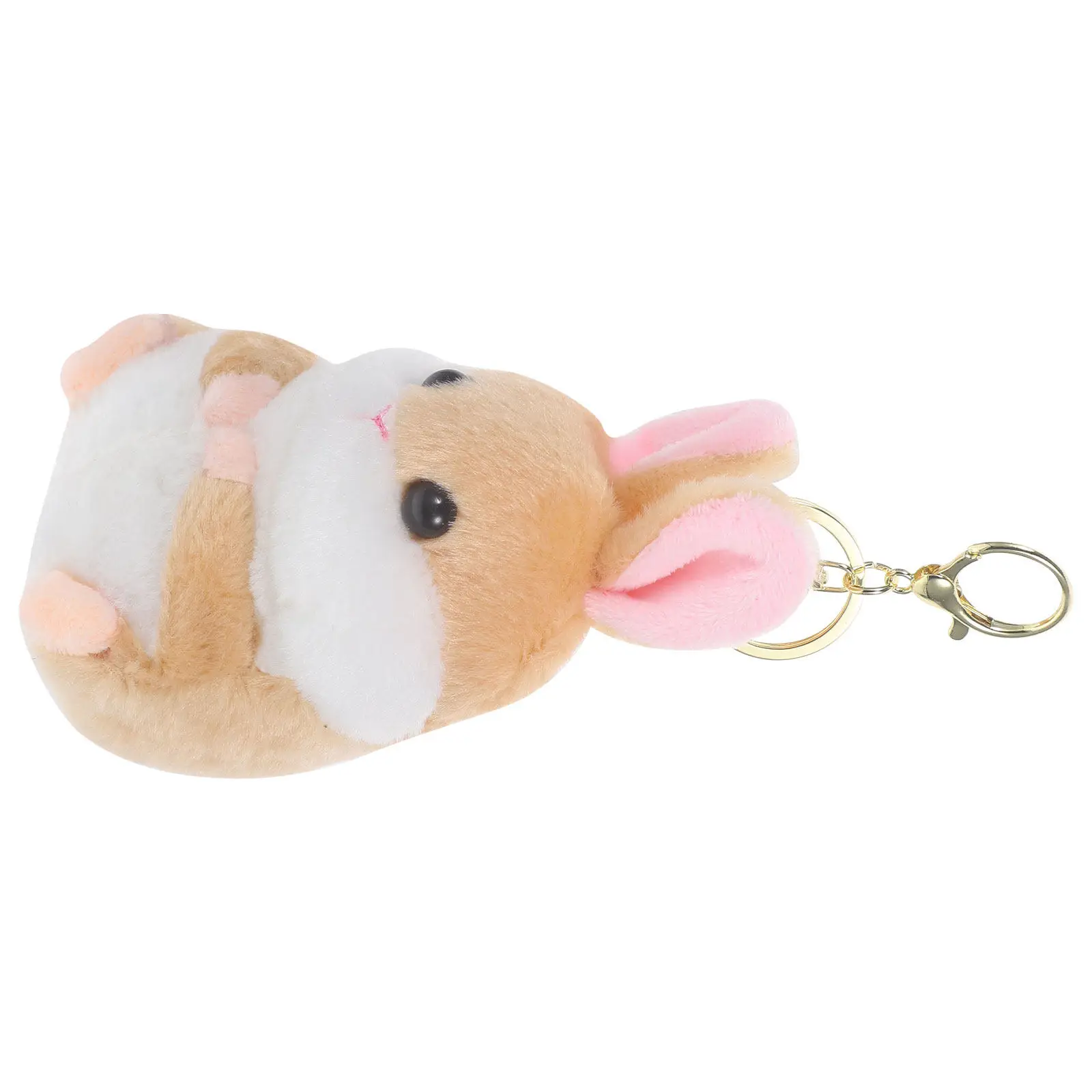 

Игривый брелок-хомяк: нежный, мягкий на ощупь, в виде животного, для сумок, рюкзаков, ключей от машины. Эстетичный брелок, подарок для женщин.