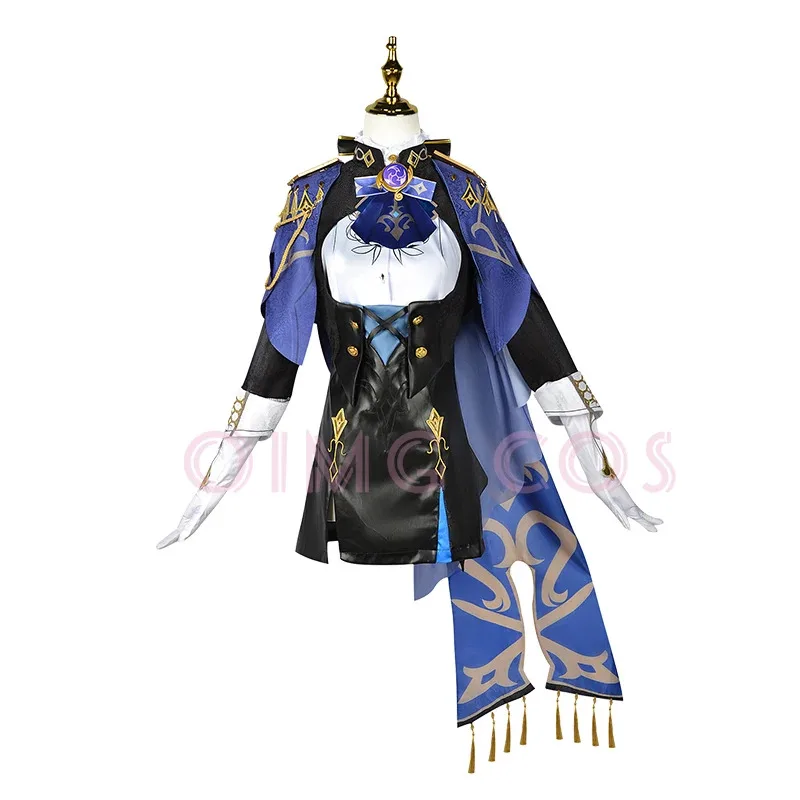 Genshin Impact Clorinde Cosplay Costume Uniform Anime Chinese Style Halloween Costumes For Women Game