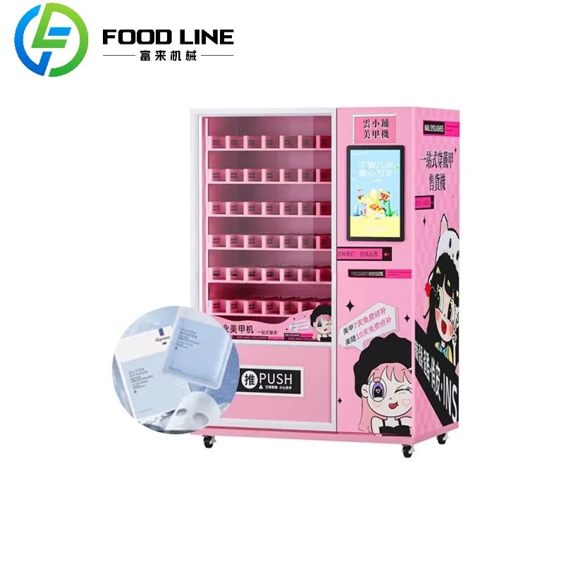 

Contemporary Cosmetics Vending Machine LED Self Service Makeup Dispenser for Hair and Beauty Supplies