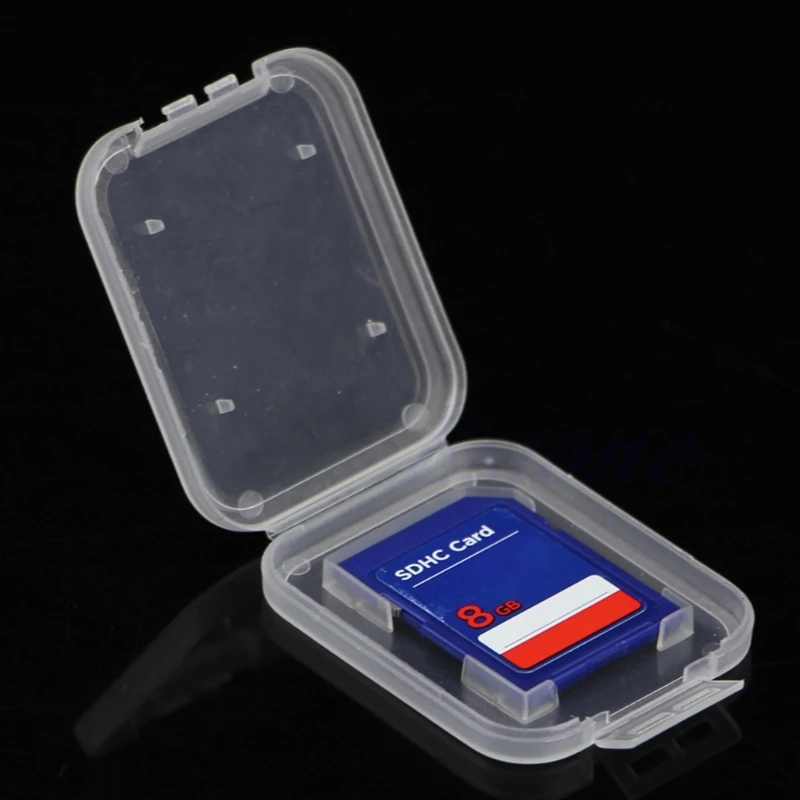 Thick SD Single Card Small White Box Shell Camera SD SDHC Memory Card Shell SD Card Plastic Small Transparent Box