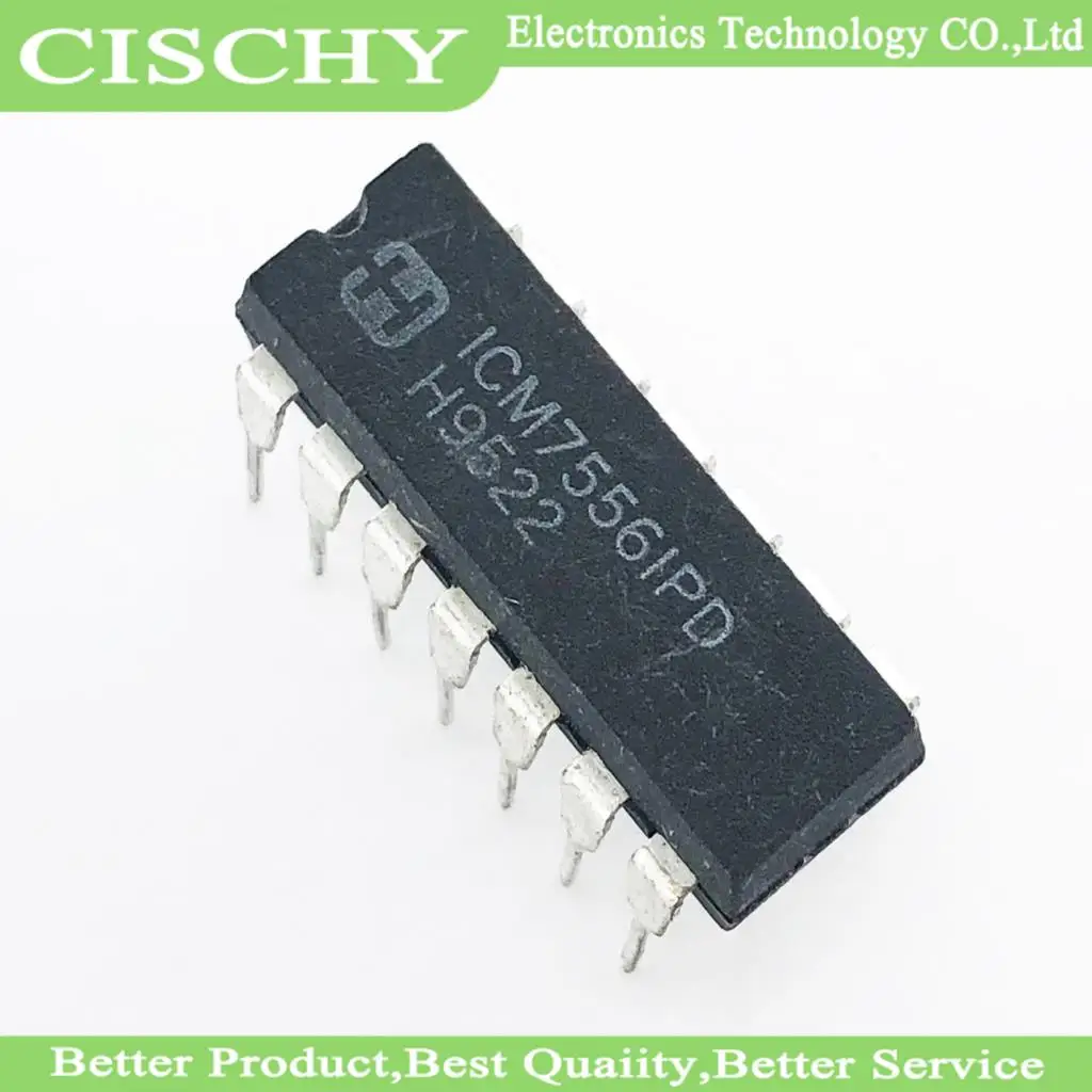 5pcs/lot ICM7556IPD ICM7556 DIP-14 In Stock