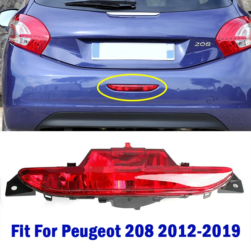 

Automobile Rear Bumper Fog Light Reflective Signal Lamp Fit For Peugeot 208 2012 2013 2014 2015 2016 2017 2018 2019 #9674308980