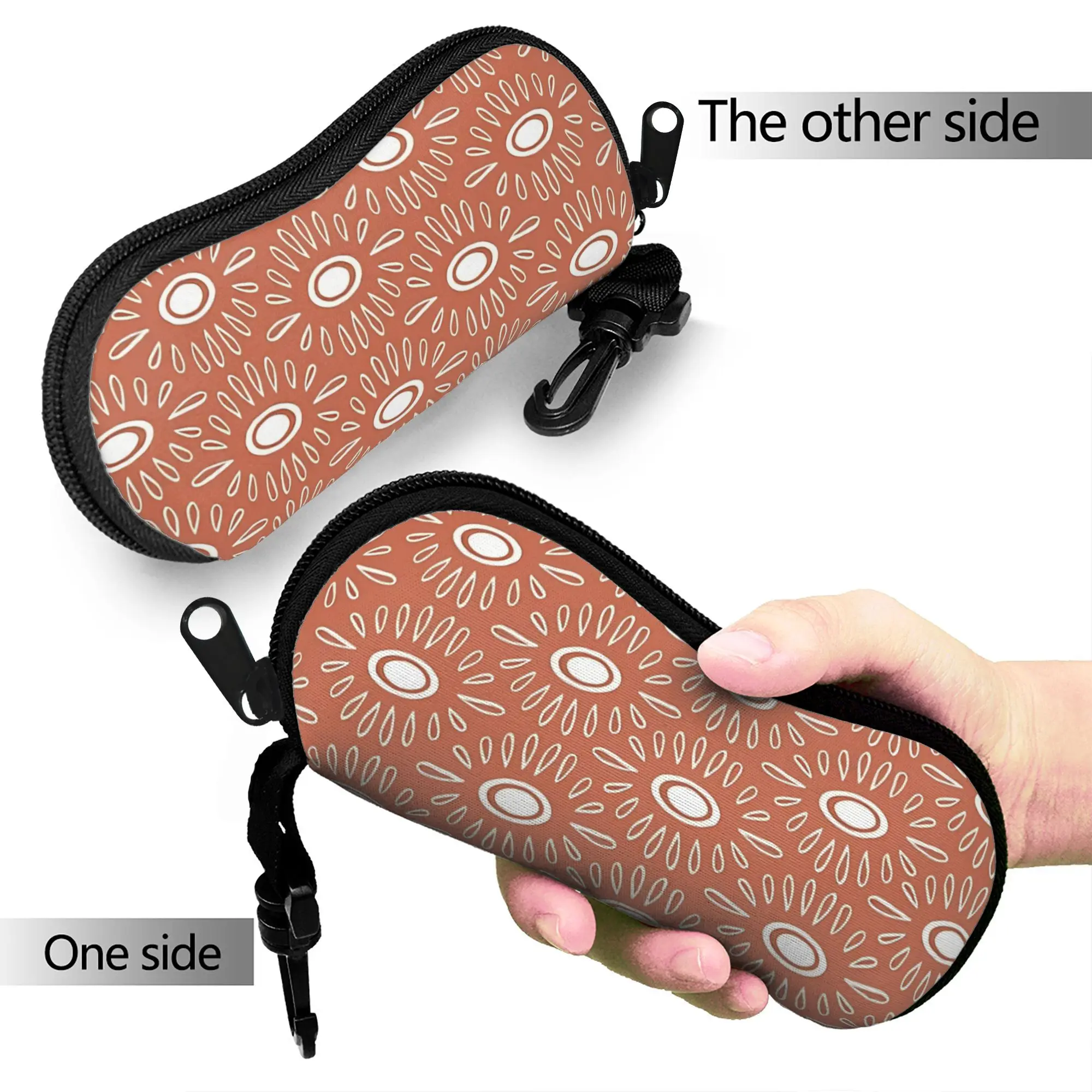 Bohemian  pattern Glasses Case Cover  Daily Sunglasses Case For Male Trend Eyewear Organizer Portable Eyeglass Cases Cover