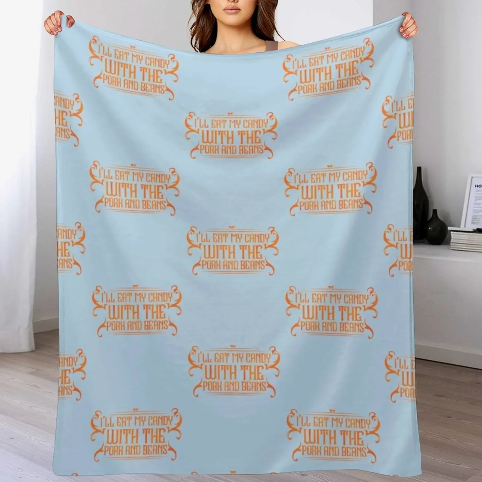 

Pork And Beans Weezer Tribute Premium Throw Blanket