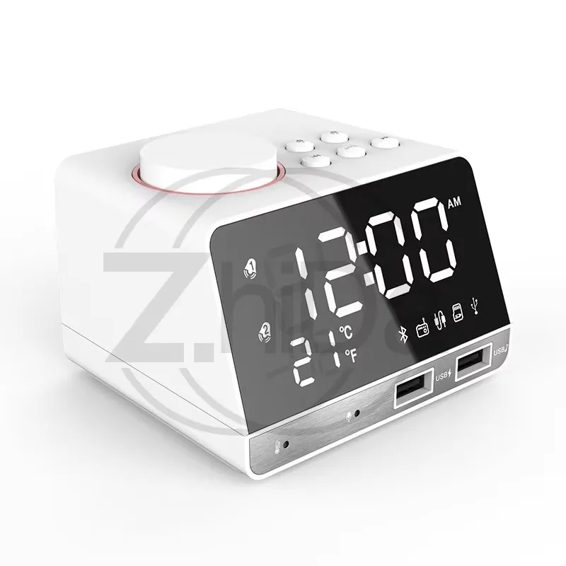 K11 Wireless Bluetooth Speaker With LED Clock Alarm, USB Phone Charging Function, Multi-function Desktop Radio Audio Speaker
