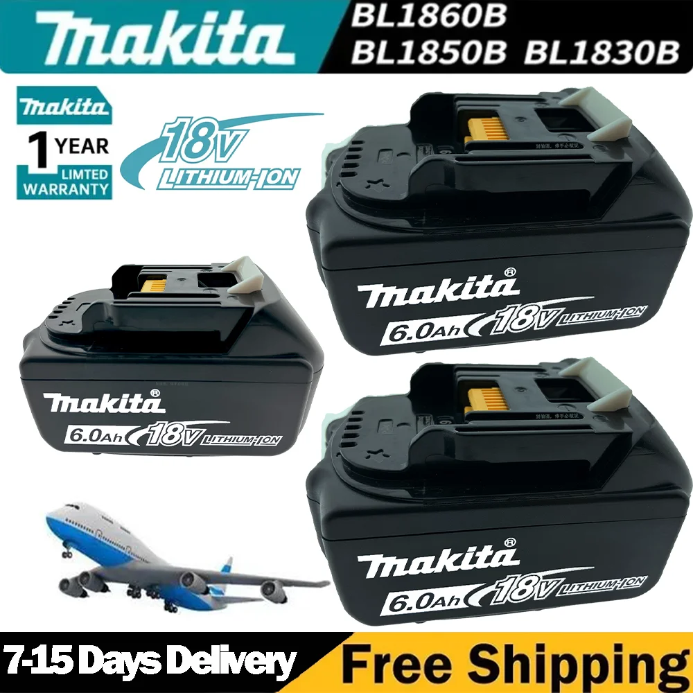 

100% Genuine Makita 9Ah/6Ah//5Ah for Makita 18V Battery BL1830B BL1850B BL1850 BL1840 BL1860 BL1815 Replacement Lithium Battery