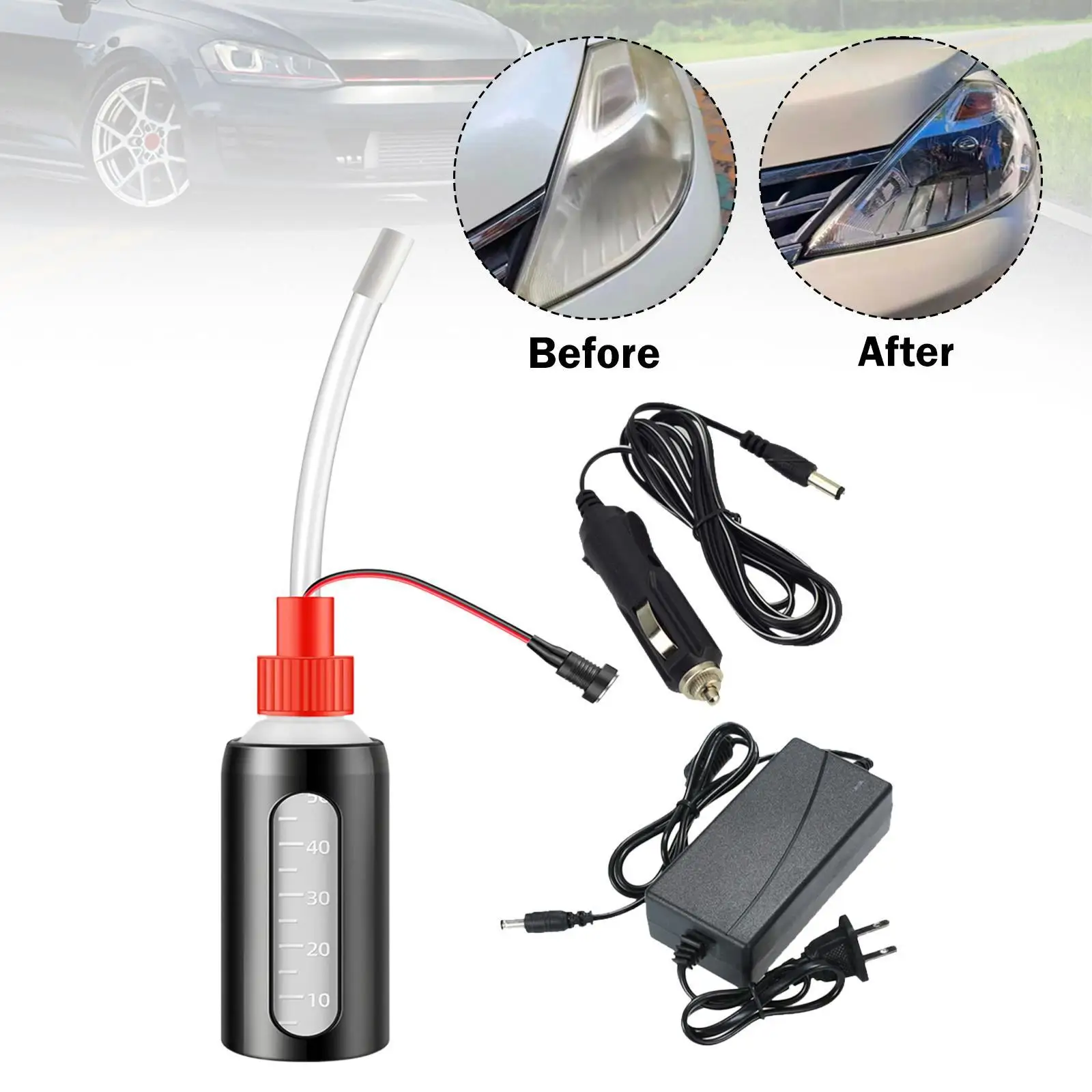 

Car Headlight Restoration Cup Durable PP Plastic Lens Refurbishing Tool for Night Driving Safety