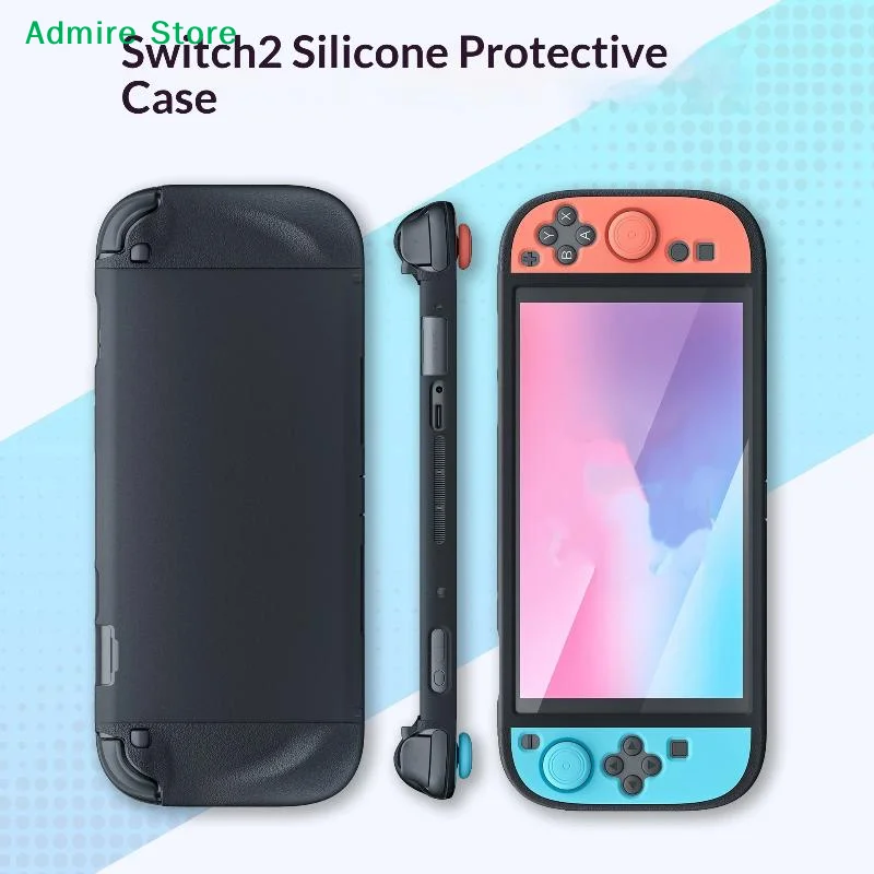 Silicone Protective Case For Switch 2 Game Console, Split-type Console Soft Case, Switch 2 Machine Anti-drop Case Accessory